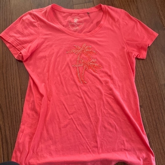 Rhinestone Palm Tree tee Tommy Bahama - Picture 1 of 5